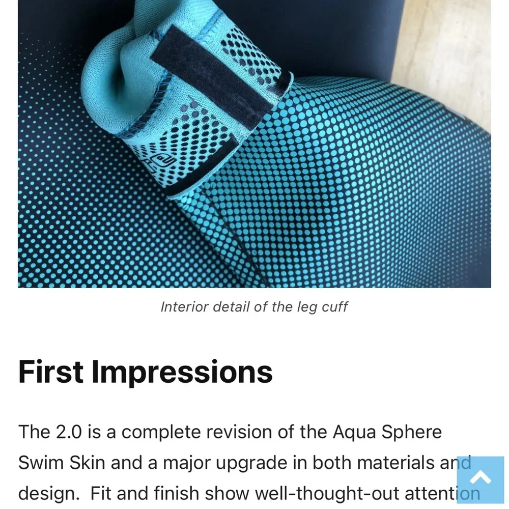 Michael Phelps Aquasphere 2.0 Women’s XS Wetsuit - Picture 7 of 9